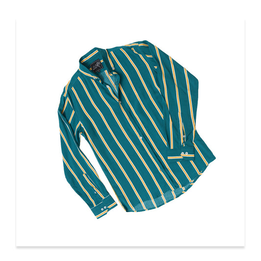 Green Line Full Sleeve Shirt - Men's